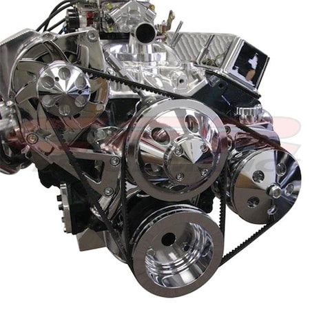 Cfr Performance CFR HZ-4304-POL Chevy Small Block Alternator Bracket Set LWP - Polished HZ-4304-POL